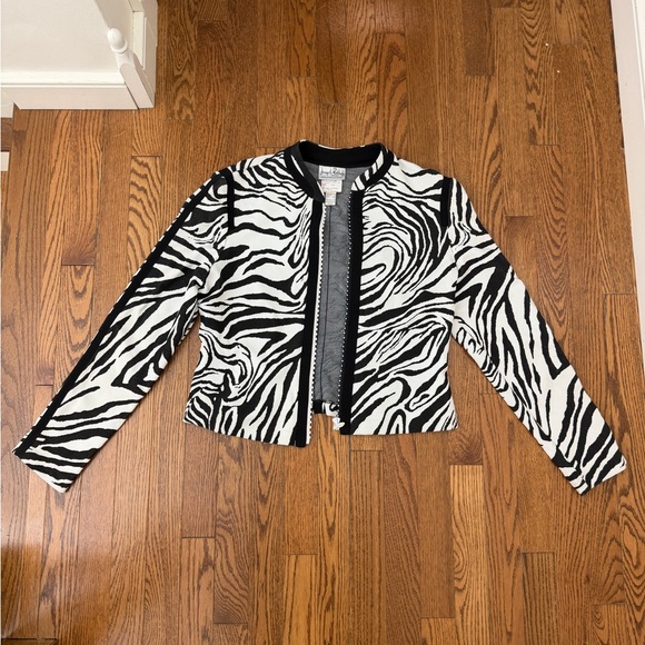 Joseph Ribkoff Jackets & Blazers - Joseph Ribkoff Black White Zebra Print Statement Jacket